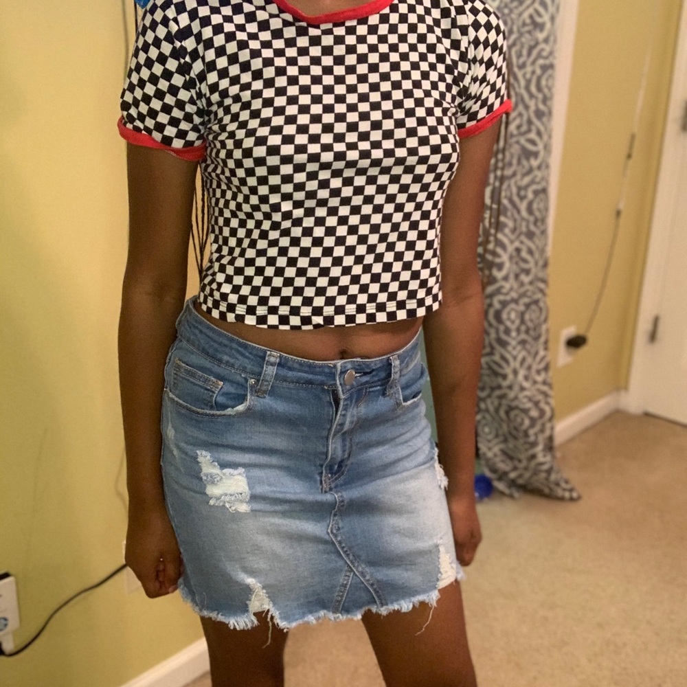 Blue jean skirt